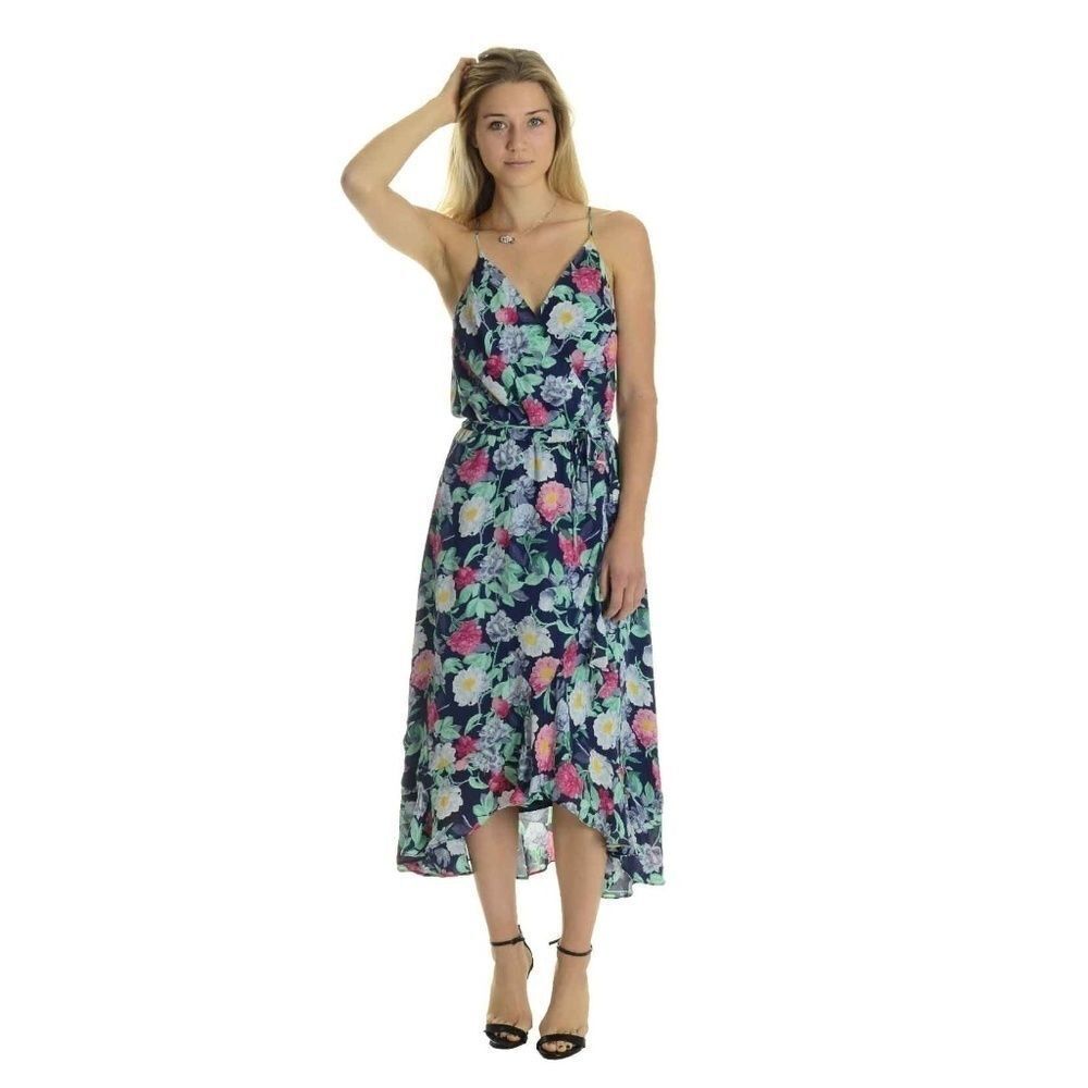 NEW Joie Ruzena Multi-Color Floral Wrap Dress
